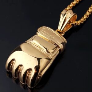 The Freak - Gloves gold pendant